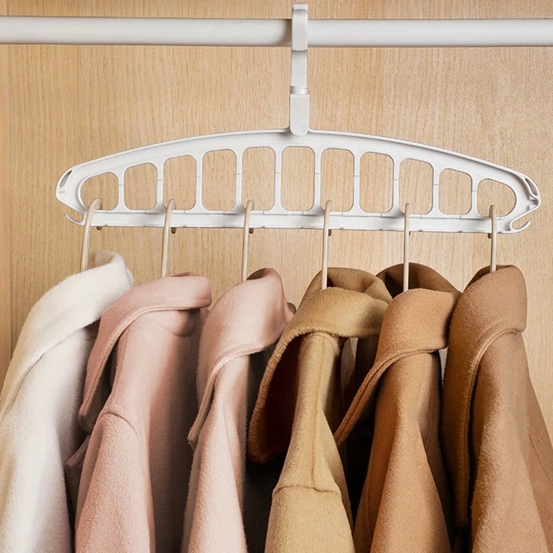 New Clothes Hanger Closet Organizer Space Saving Hanger Multi-port Clothing Rack Plastic Scarf Storage hangers for clothes