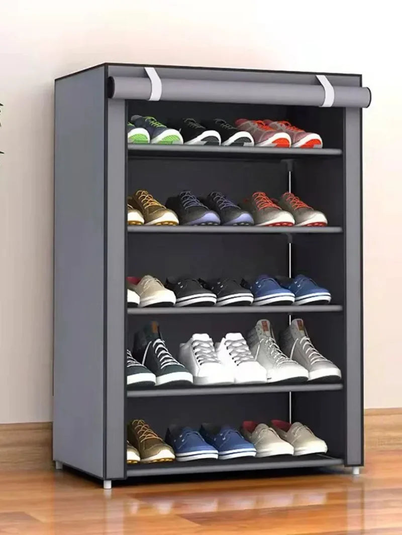 Dustproof Shoe Storage Rack Organizer Multilayer Nonwoven Shoes Storage Cabinet Home Hallway Space-saving Cabinets Shoe Shelf