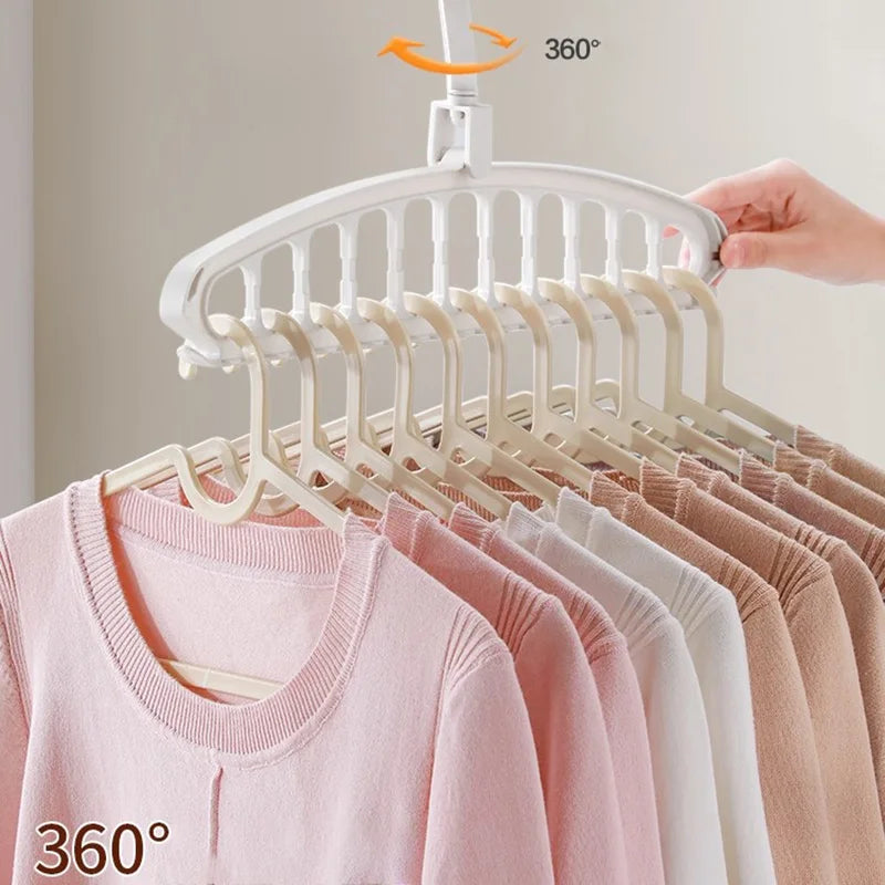 New Clothes Hanger Closet Organizer Space Saving Hanger Multi-port Clothing Rack Plastic Scarf Storage hangers for clothes